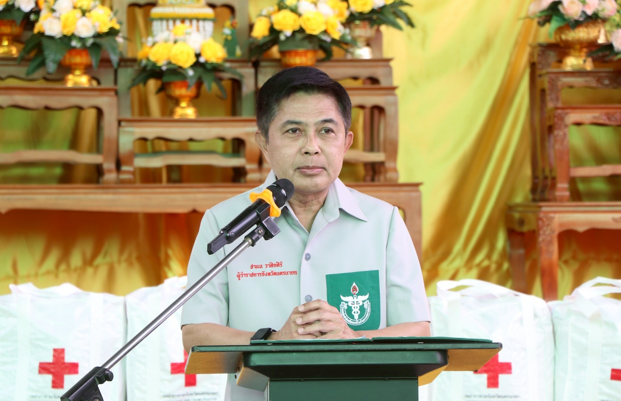 TINT visits covid hospital center