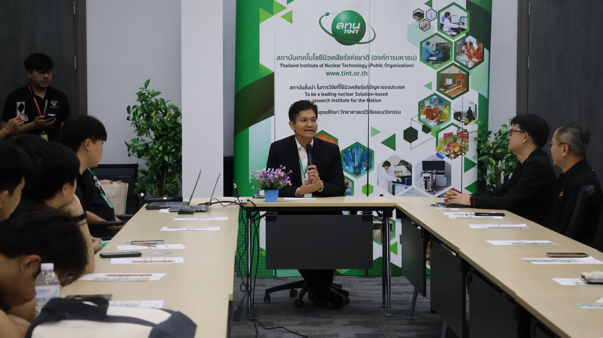 TINT visits covid hospital center