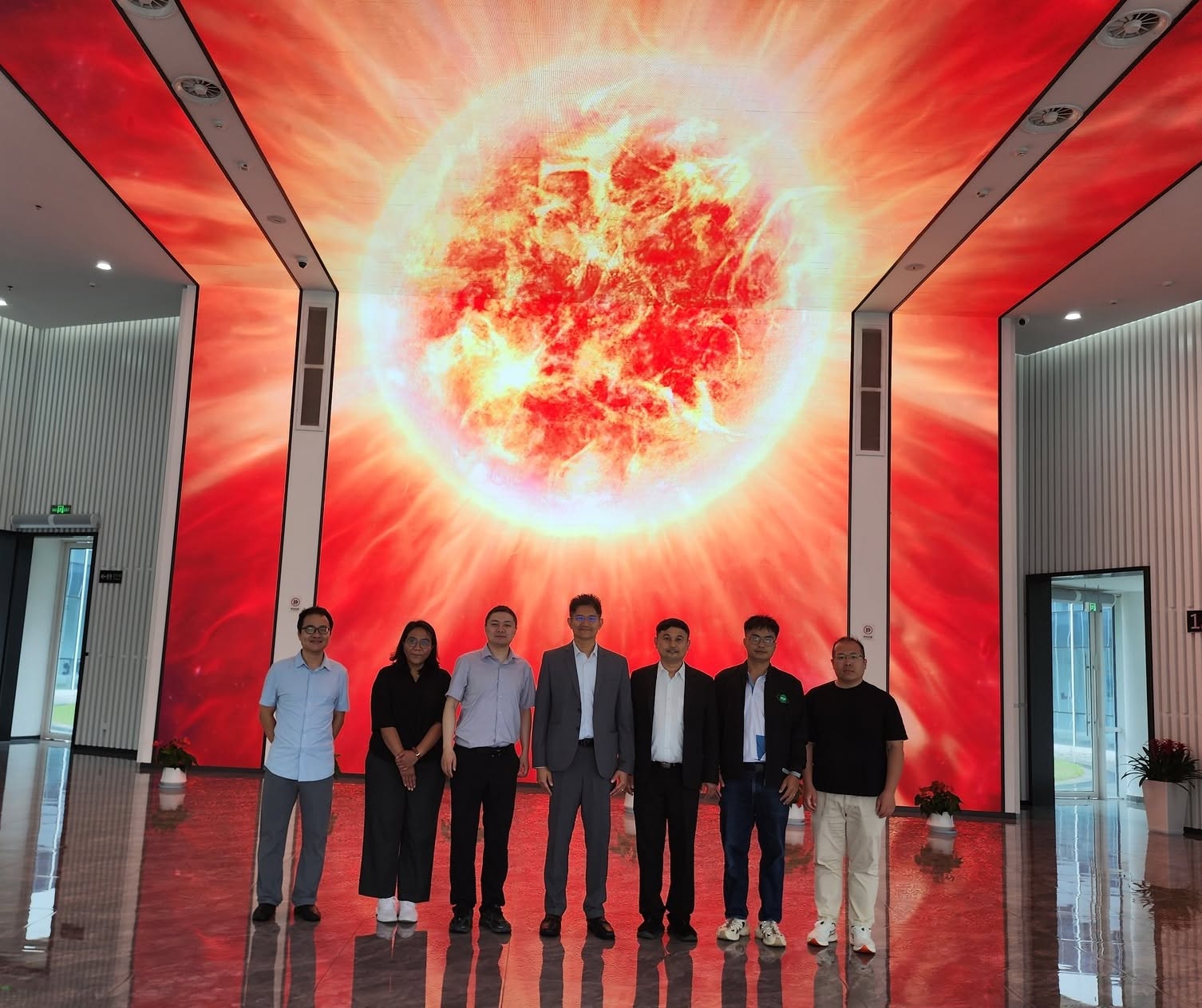 TINT visits covid hospital center
